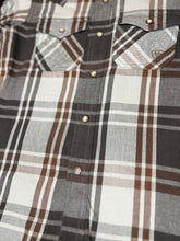 Load image into Gallery viewer, Dusk Flannel Pearl Snap