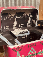 Load image into Gallery viewer, Pink Aztec Make-Up Box