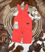 Load image into Gallery viewer, Deep Coral Pink Overalls