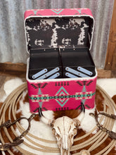 Load image into Gallery viewer, Pink Aztec Make-Up Box