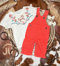 Load image into Gallery viewer, Deep Coral Pink Overalls