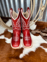 Load image into Gallery viewer, Dixie Red Cowboy Boots - Youth