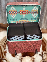 Load image into Gallery viewer, Faux Tooled Make-Up Box