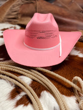 Load image into Gallery viewer, Pink Straw Hat