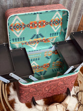 Load image into Gallery viewer, Faux Tooled Make-Up Box