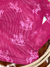 Load image into Gallery viewer, Pink Cowgirl Mesh Top
