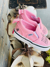 Load image into Gallery viewer, Pink Boot Stitch Painted Vans
