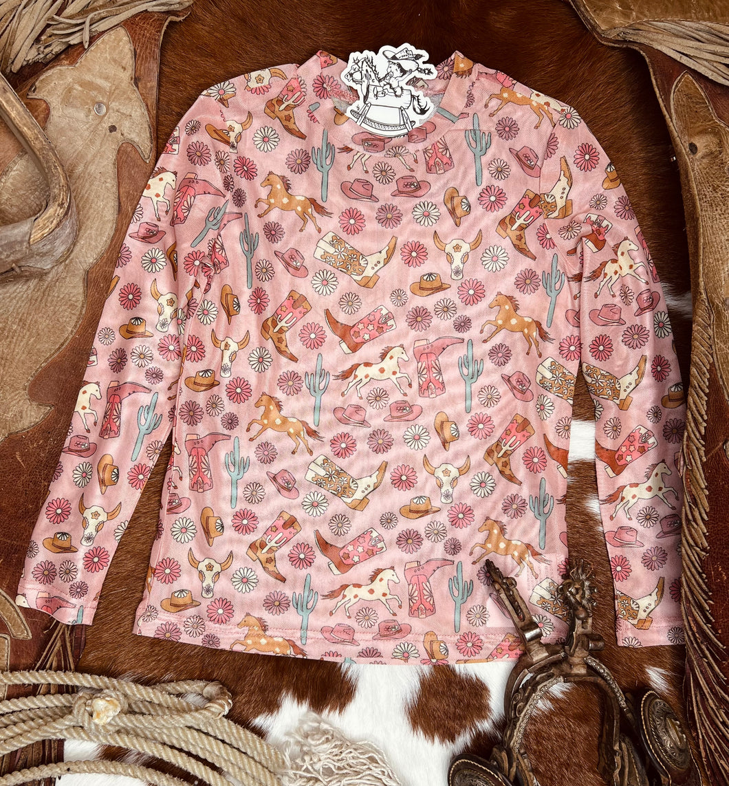 Cowgirl Mesh Top