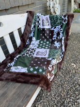 Load image into Gallery viewer, Cowboy Collage Blanket - Handmade
