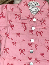 Load image into Gallery viewer, Bow-tiful Denim Jacket
