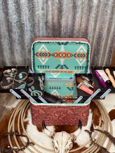 Load image into Gallery viewer, Faux Tooled Make-Up Box
