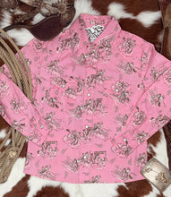 Load image into Gallery viewer, Ride Em Cowgirl Long Sleeve Pearl Snap
