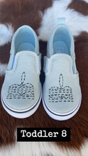 Load image into Gallery viewer, Sage Boot Stitch Painted Vans
