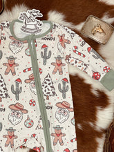 Load image into Gallery viewer, Ho Ho Ho Howdy Zip Up Pj’s
