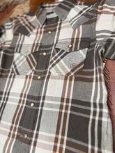 Load image into Gallery viewer, Dusk Flannel Pearl Snap
