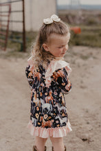 Load image into Gallery viewer, Horsing Around Ruffle Dress

