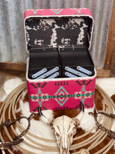 Load image into Gallery viewer, Pink Aztec Make-Up Box
