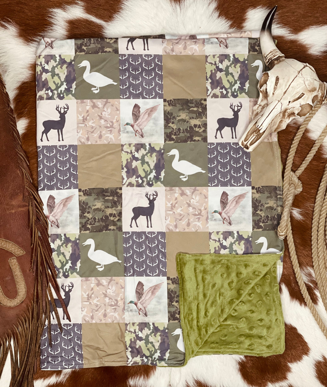 Hunters Minky Blanket