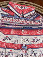 Load image into Gallery viewer, Wagon Wheel Pearl Snap Dress
