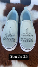 Load image into Gallery viewer, Sage Boot Stitch Painted Vans
