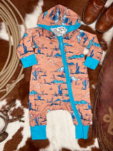 Load image into Gallery viewer, Little Boy Blu Hooded Romper
