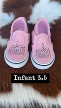 Load image into Gallery viewer, Pink Boot Stitch Painted Vans
