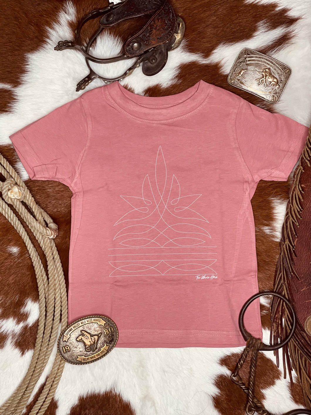 Boot Stitch Tee - Pink