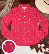 Load image into Gallery viewer, Little Miss Luck Pearl Snap
