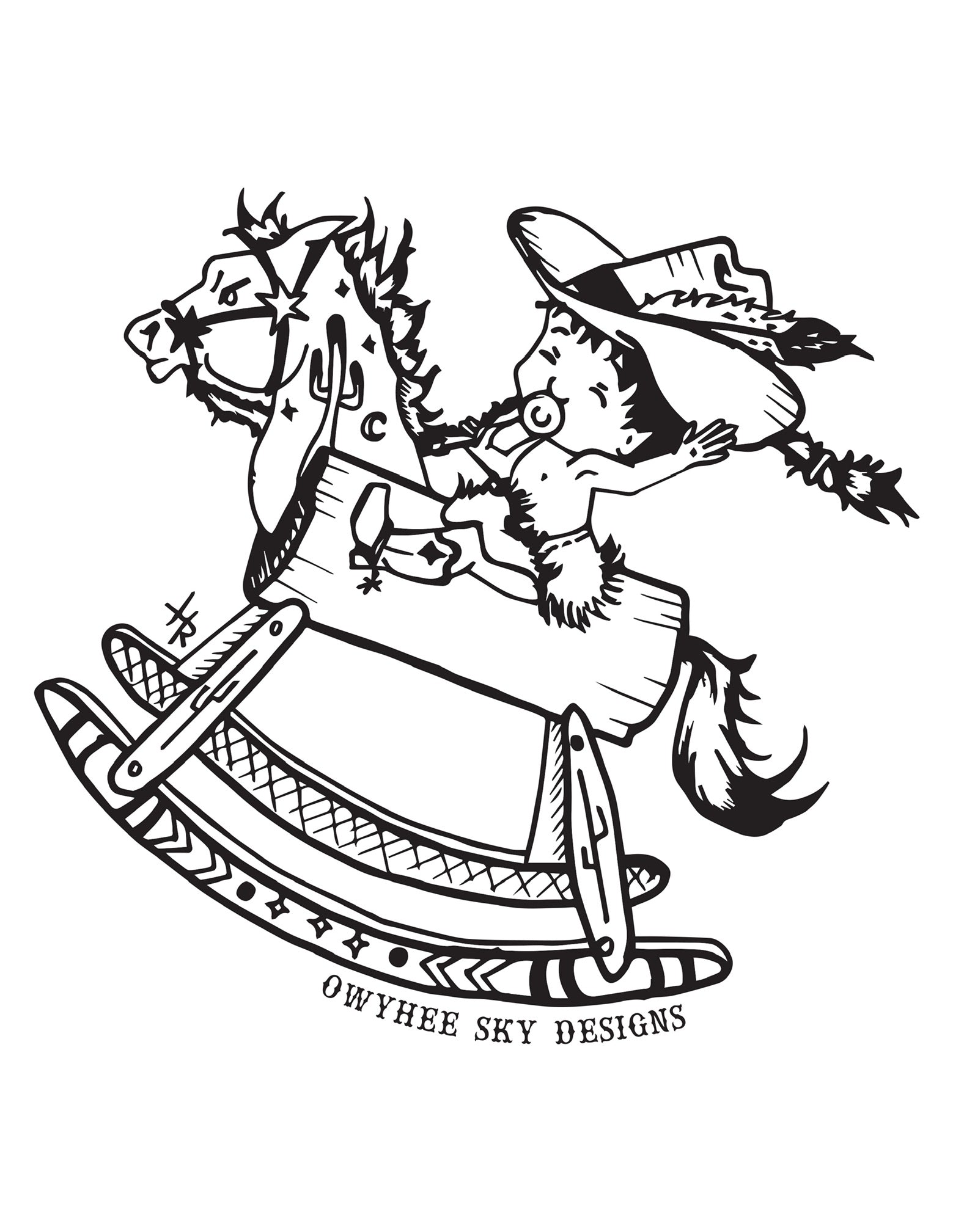 Bucking Horse Romper – Owyhee Sky Designs