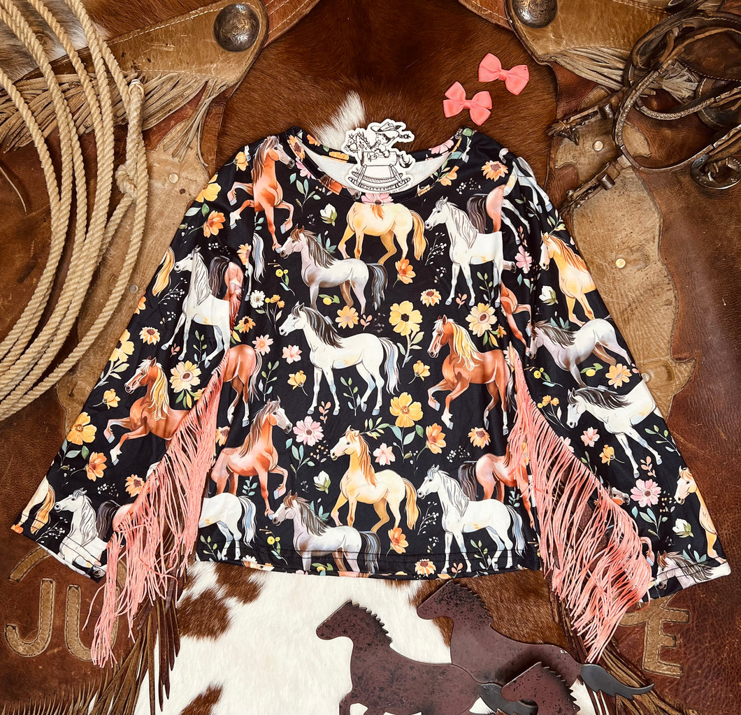 Horsing Around Fringe Top