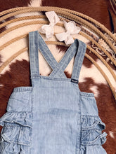Load image into Gallery viewer, June Ruffle Denim Romper
