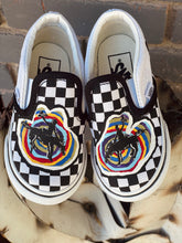 Load image into Gallery viewer, Hand Painted Rainbow Buckaroo Vans
