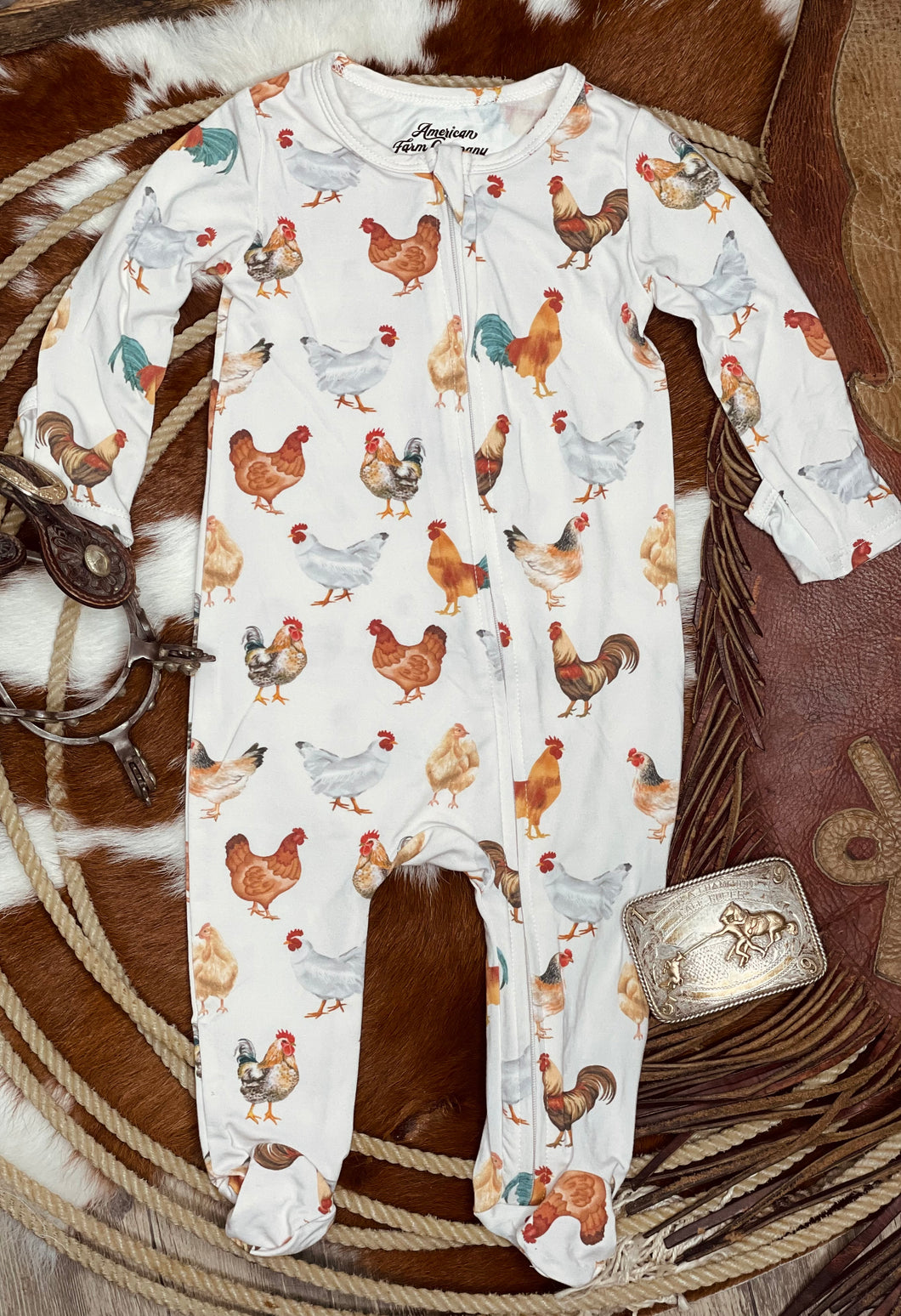 Chicken Farm Footie Pj’s