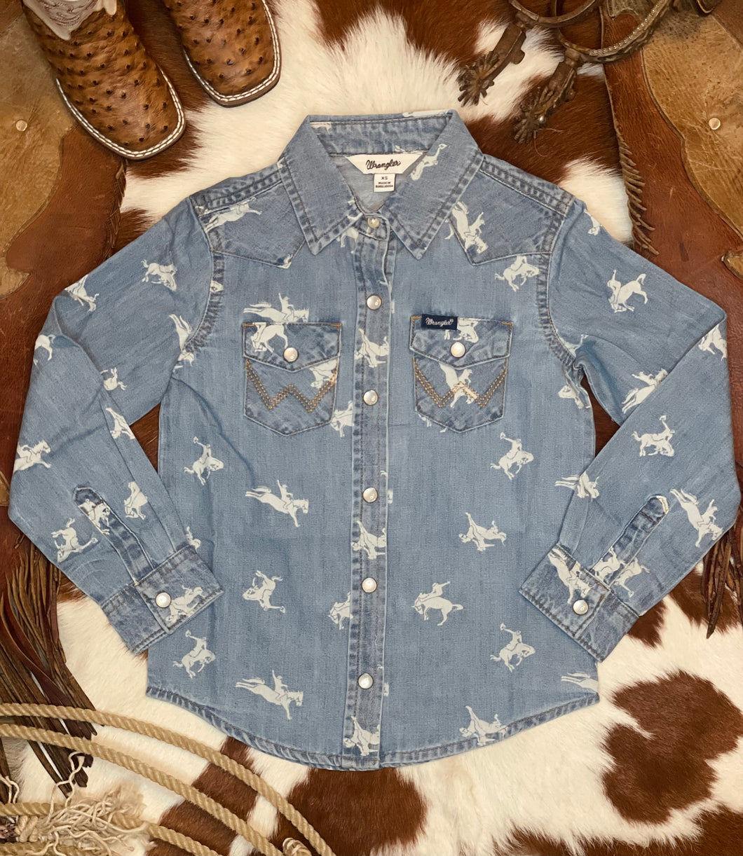 Round Up Denim Pearl Snap