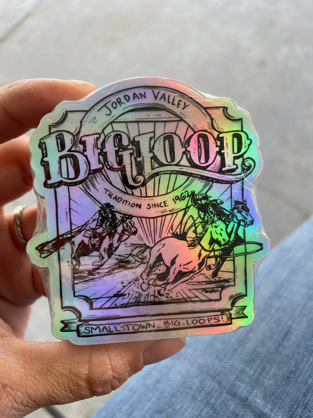 Big Loop Holographic Sticker