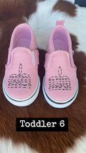 Load image into Gallery viewer, Pink Boot Stitch Painted Vans
