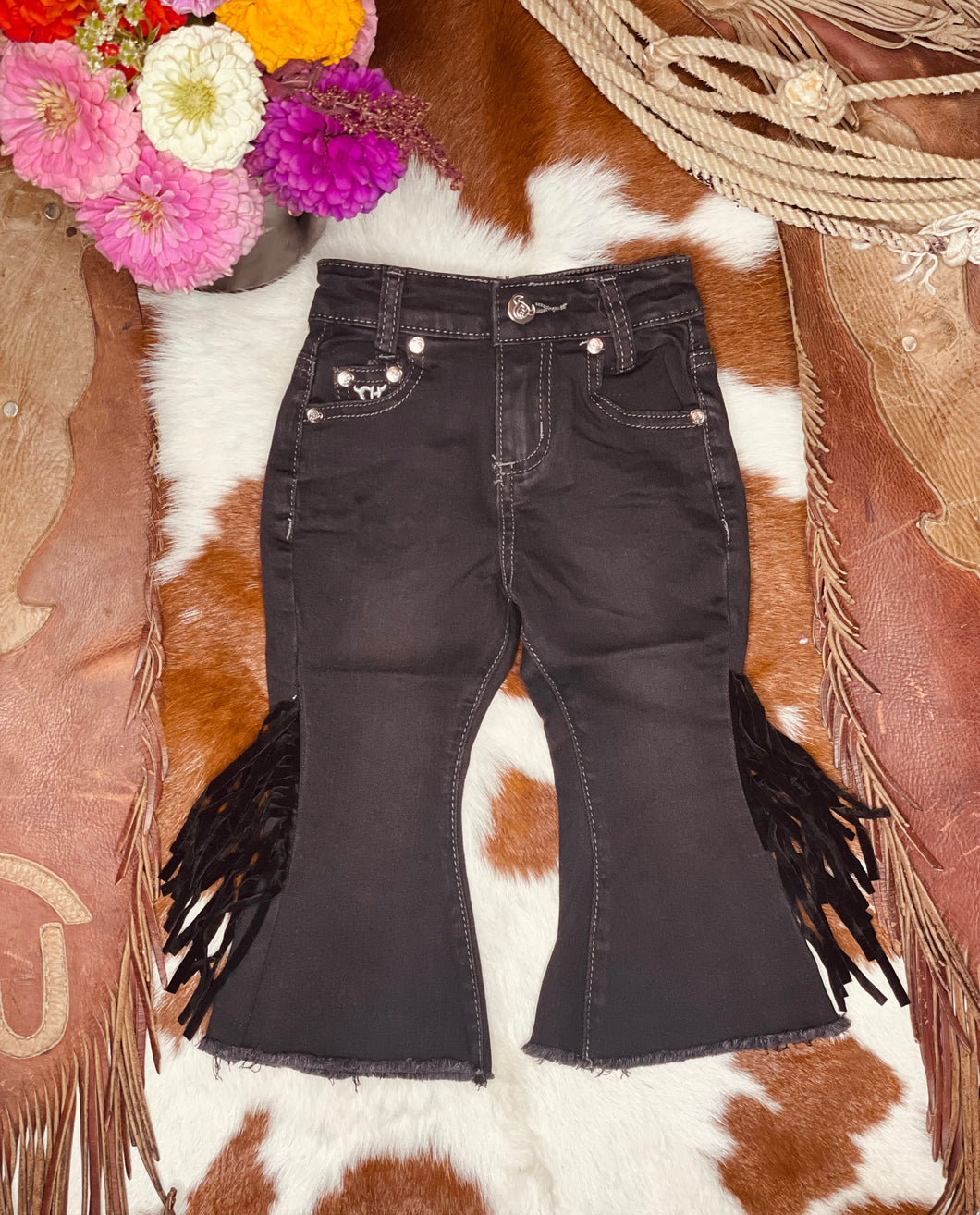 Midnight Fringe Pants