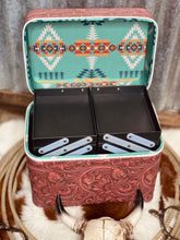 Load image into Gallery viewer, Faux Tooled Make-Up Box
