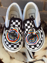 Load image into Gallery viewer, Hand Painted Rainbow Buckaroo Vans
