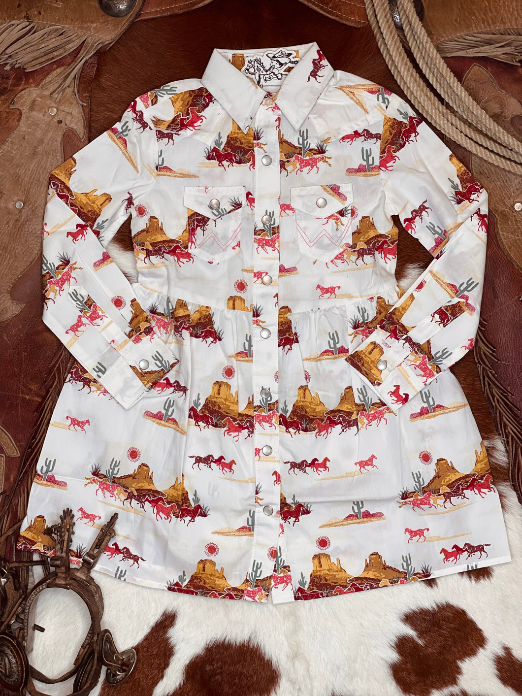 Canyon Beauty Pearl Snap Dress