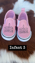 Load image into Gallery viewer, Pink Boot Stitch Painted Vans
