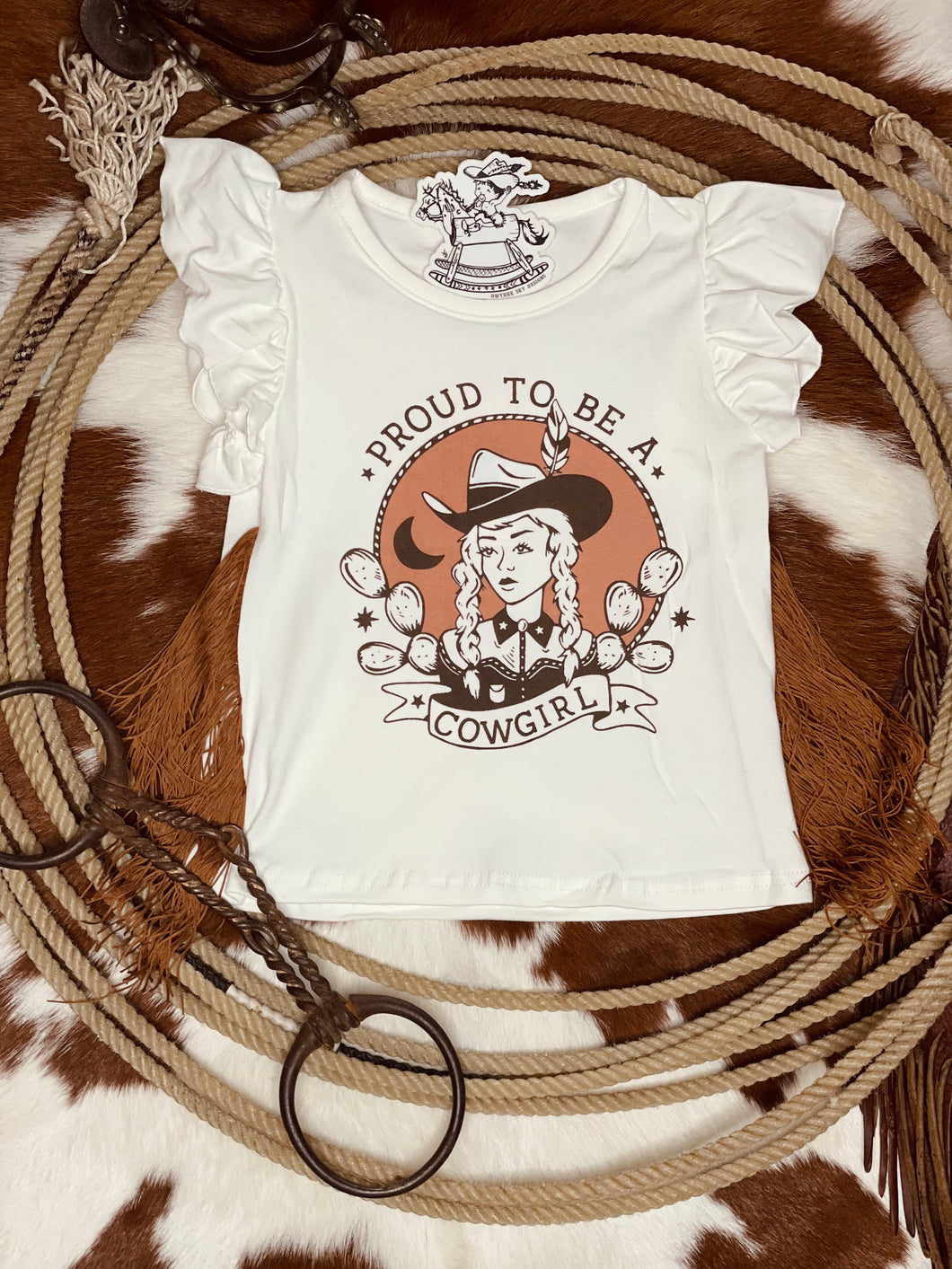 Proud To Be A Cowgirl Fringe Tee