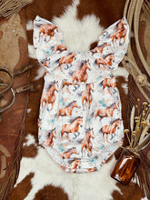 Load image into Gallery viewer, Running Horse Ruffle Top
