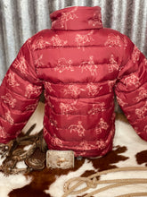 Load image into Gallery viewer, Rodeo Time Burgundy Puffer Jacket
