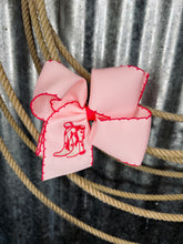 Load image into Gallery viewer, Southern Bell Bow - Pink Boots
