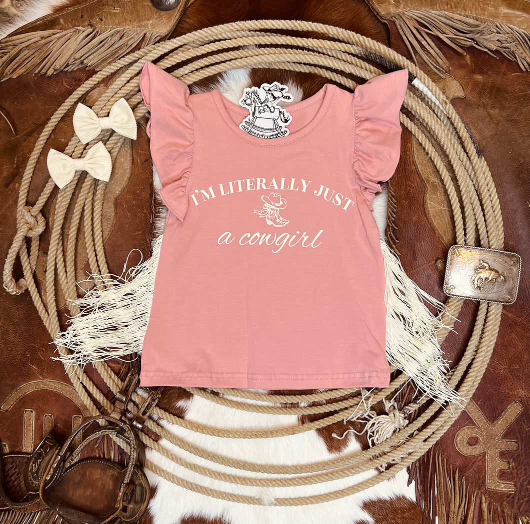 Literally Just A Cowgirl Tee