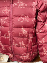 Load image into Gallery viewer, Rodeo Time Burgundy Puffer Jacket
