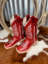 Load image into Gallery viewer, Dixie Red Cowboy Boots - Youth
