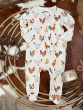 Load image into Gallery viewer, Chicken Farm Footie Pj’s
