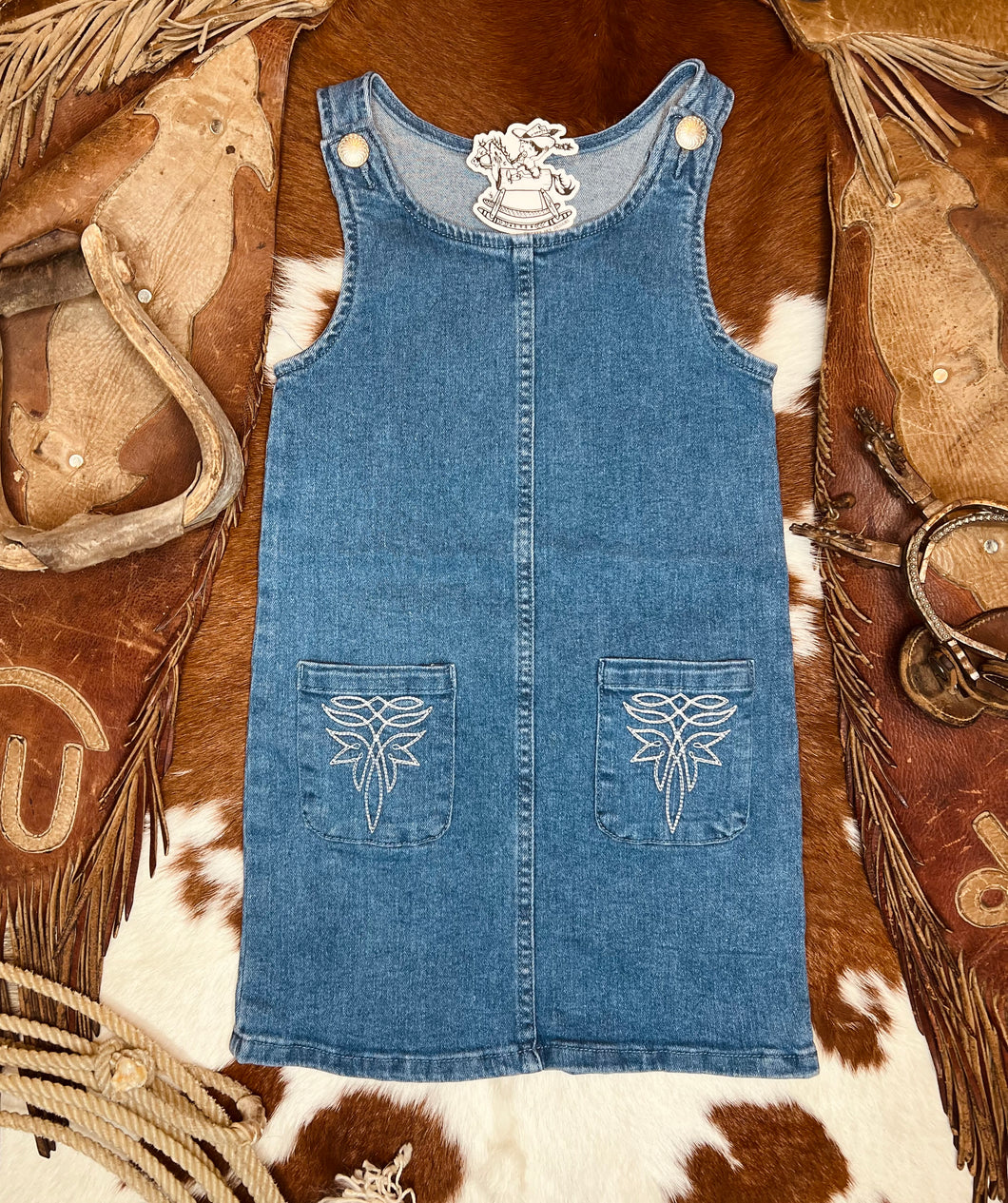 Boot Stitch Overall Dress